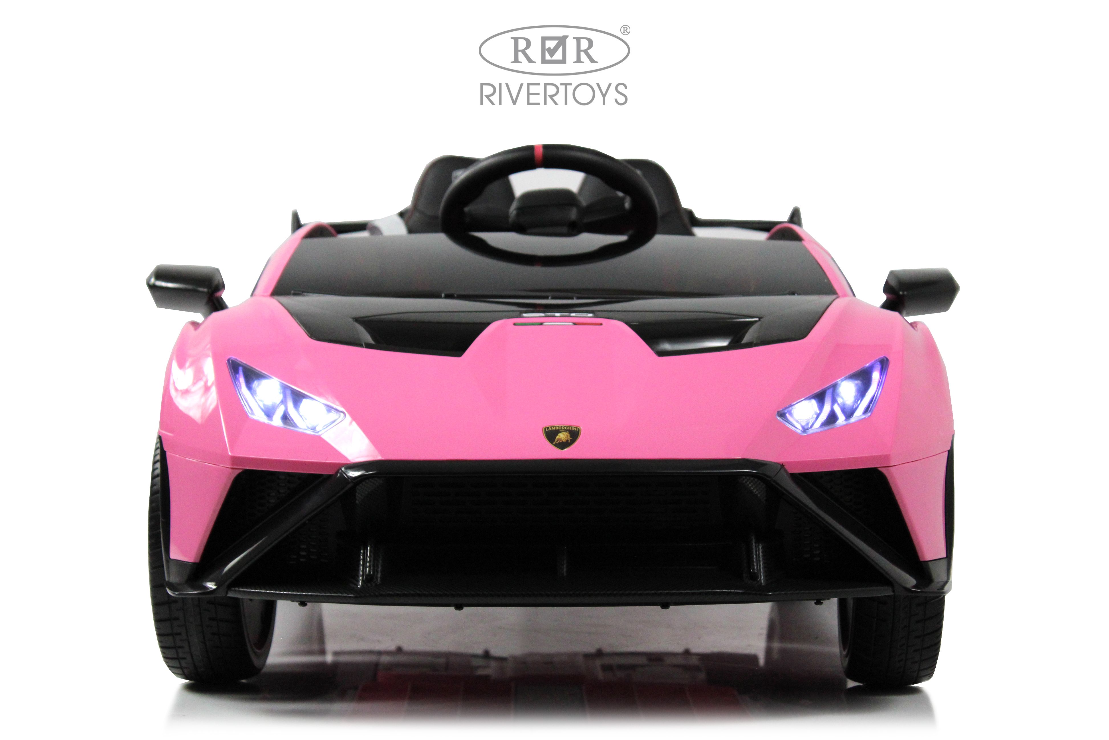 Электромобиль RIVERTOYS Lamborghini E888EE-PINK С пультом ДУ - фото 2