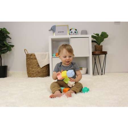 Игрушка INFANTINO кубики развивающие мягкие