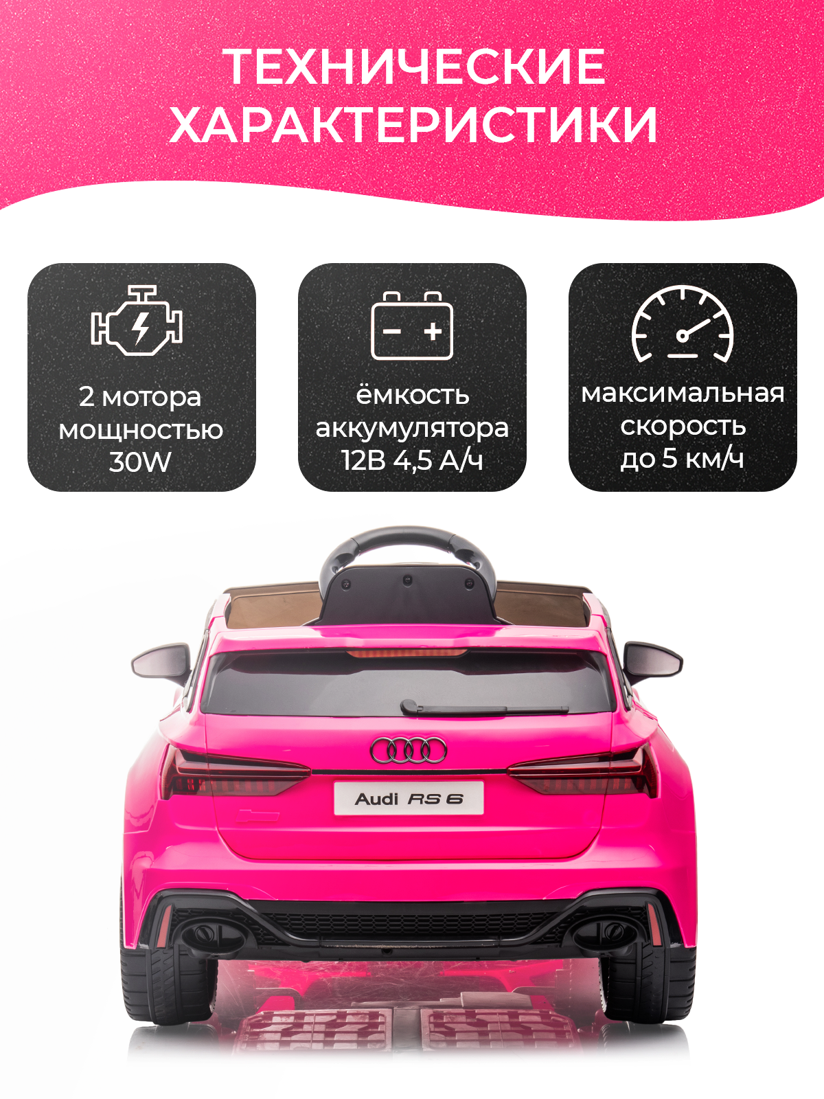 Электромобиль TOMMY Audi AU-4 С пультом ДУ - фото 3