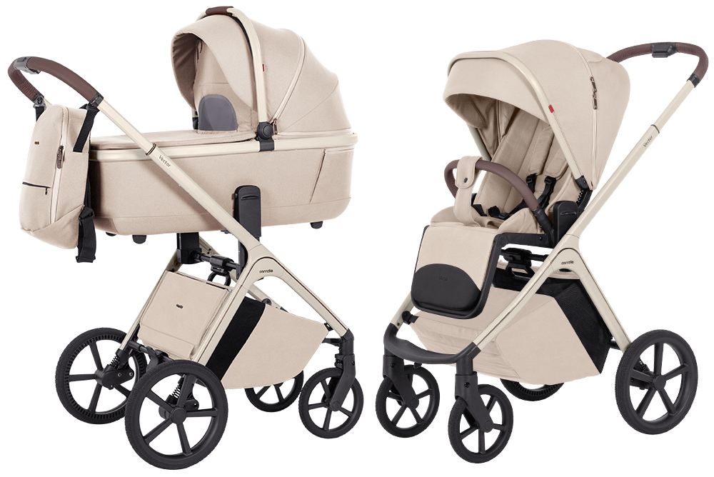 Коляска 2в1 Carrello Vector CRL-6550 бежевый - фото 1