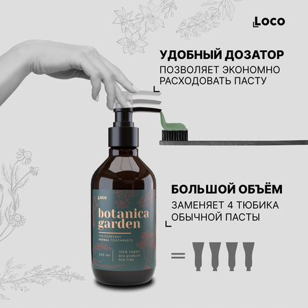 Зубная паста LocoSmile мята, травы