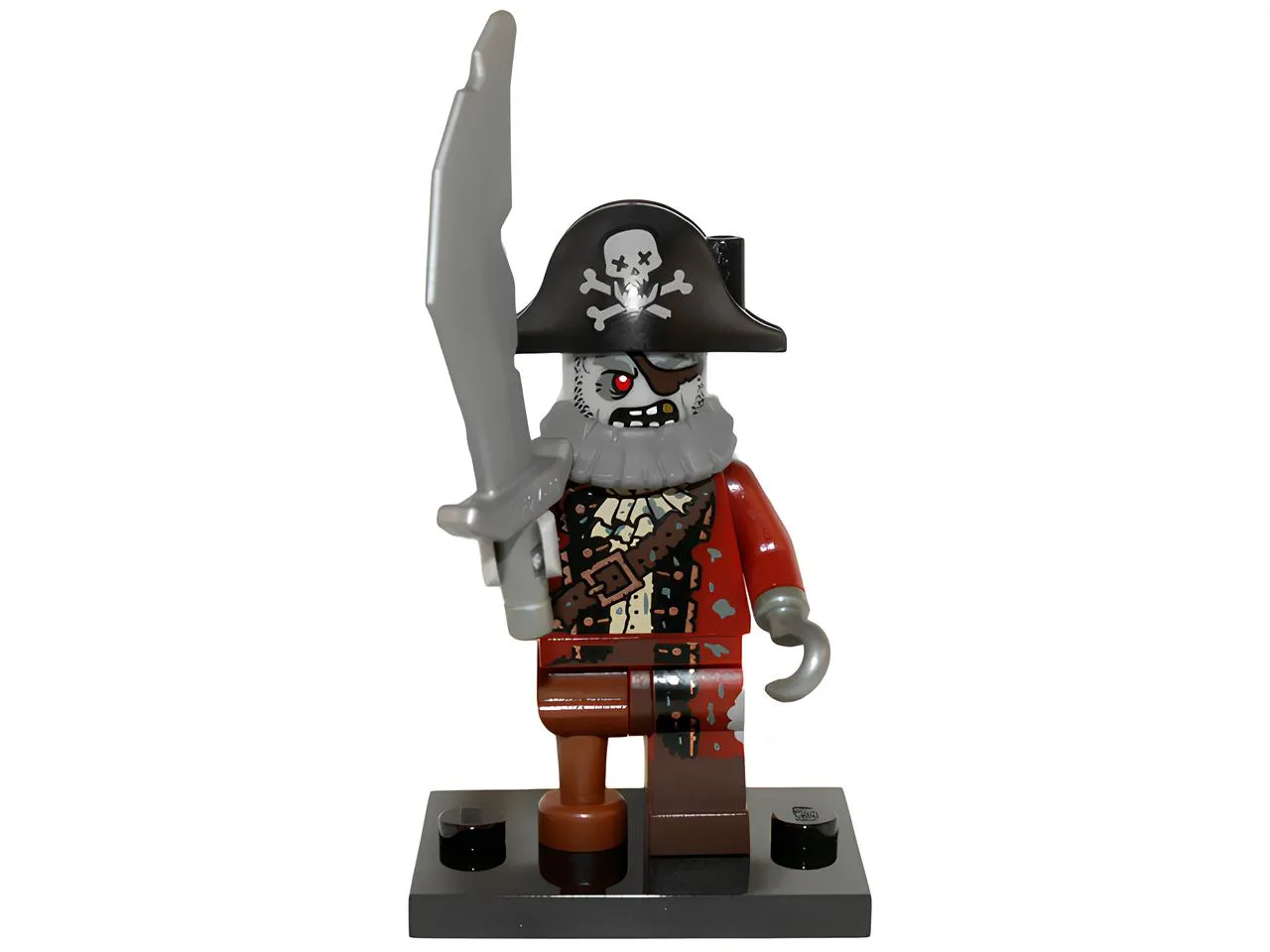 Изображение товара LEGO Минифигурка Zombie Pirate из серии 14 с двумя деталями