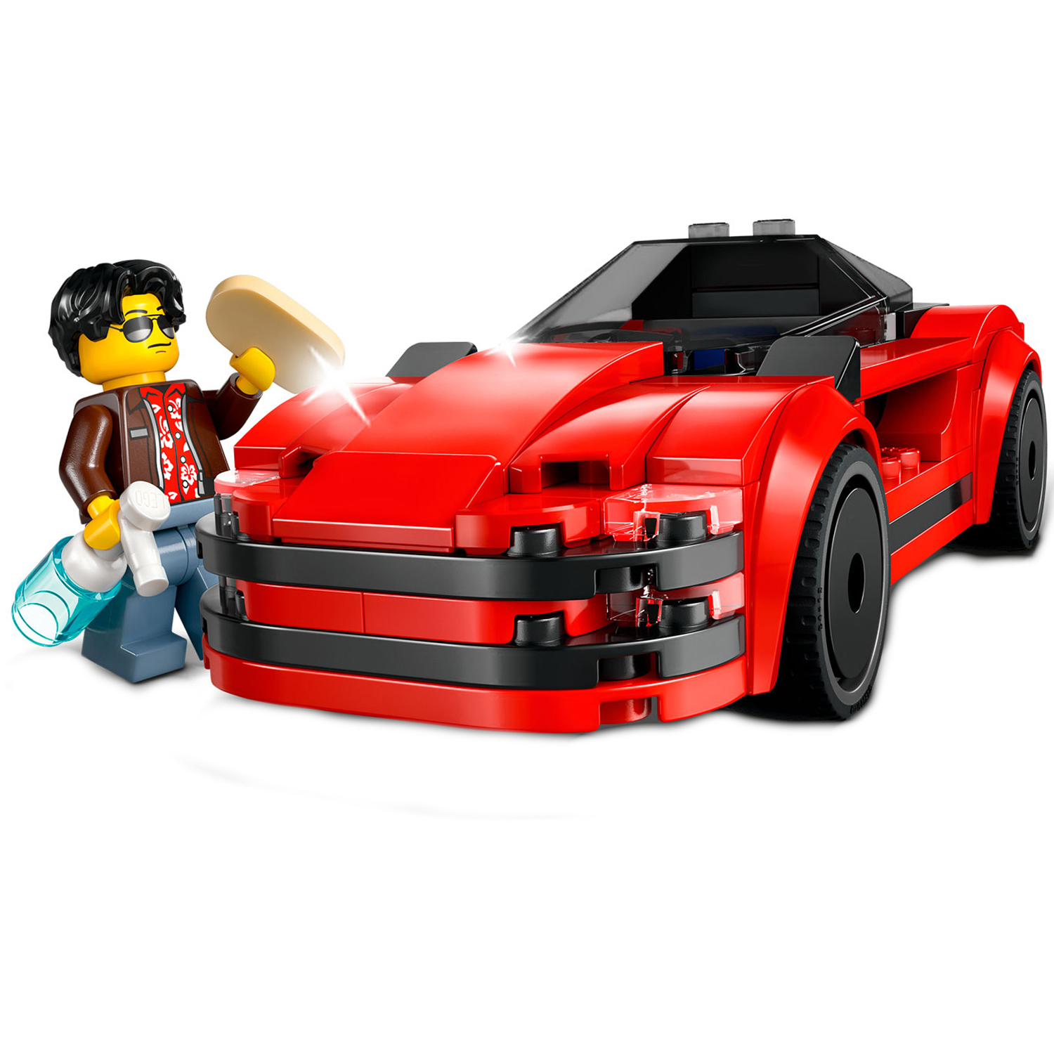 Конструктор LEGO City Красная спортивная машина блочный - фото 7