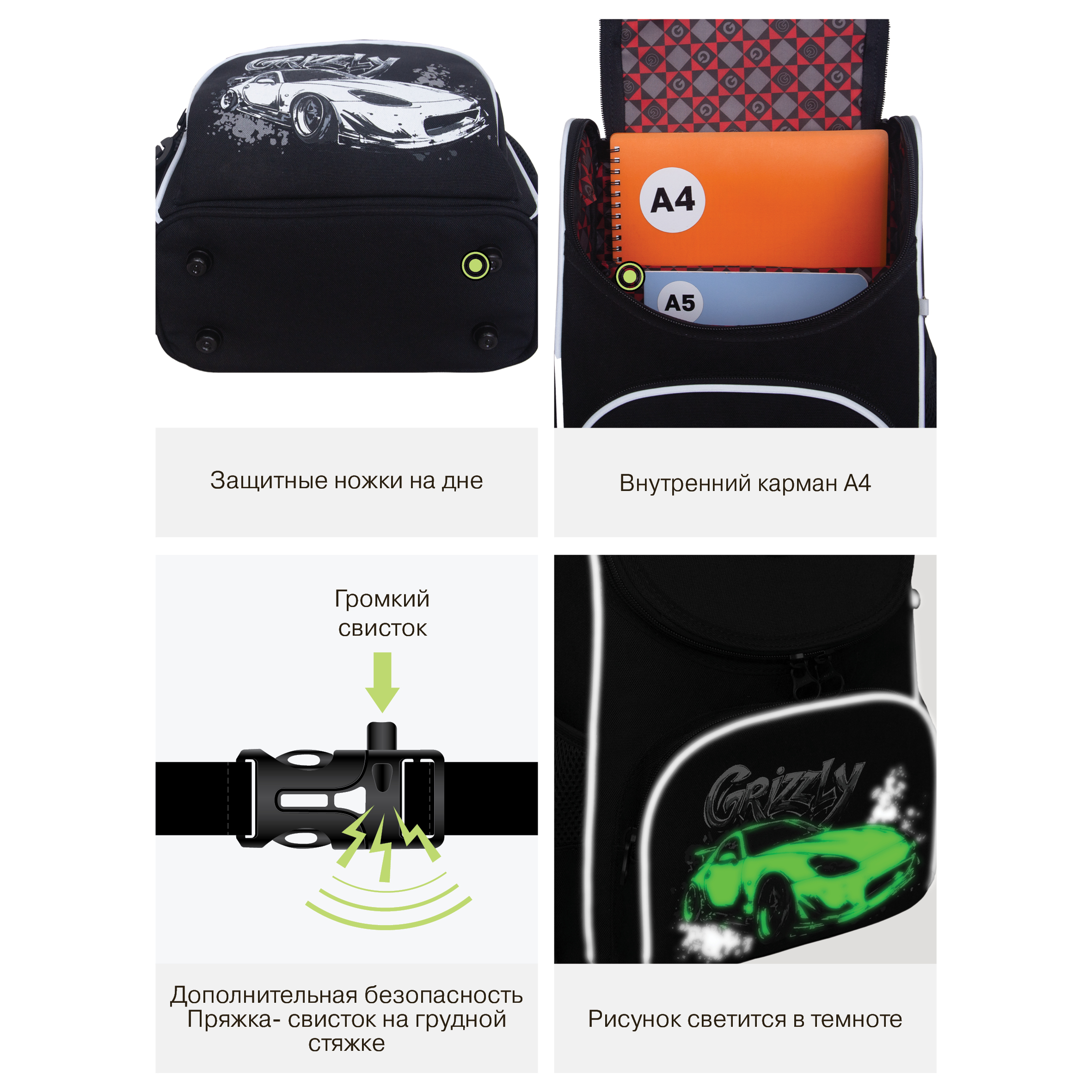 Ранец Grizzly для мальчика - фото 14