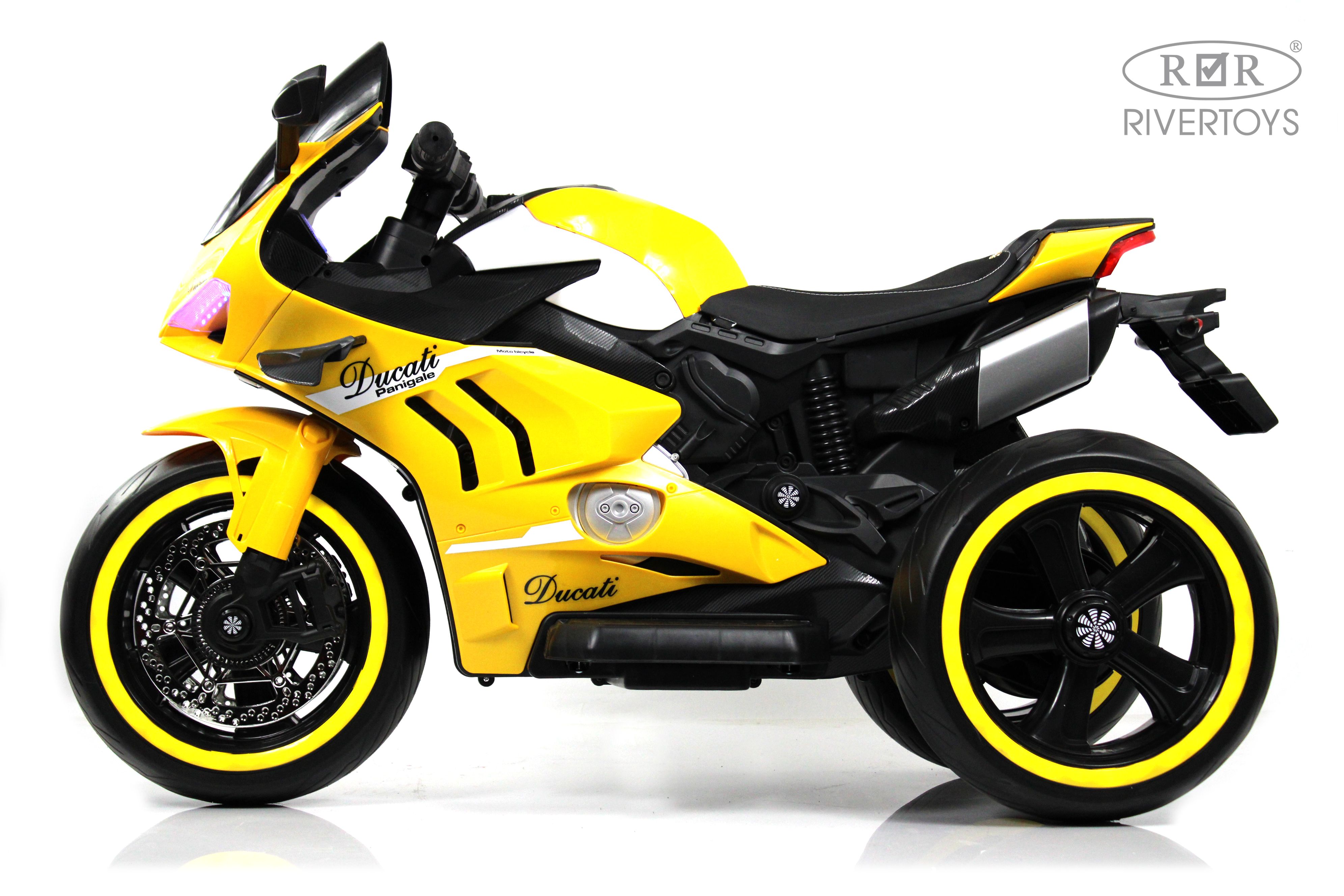 Электромотоцикл RIVERTOYS М777БХ-YELLOW - фото 9