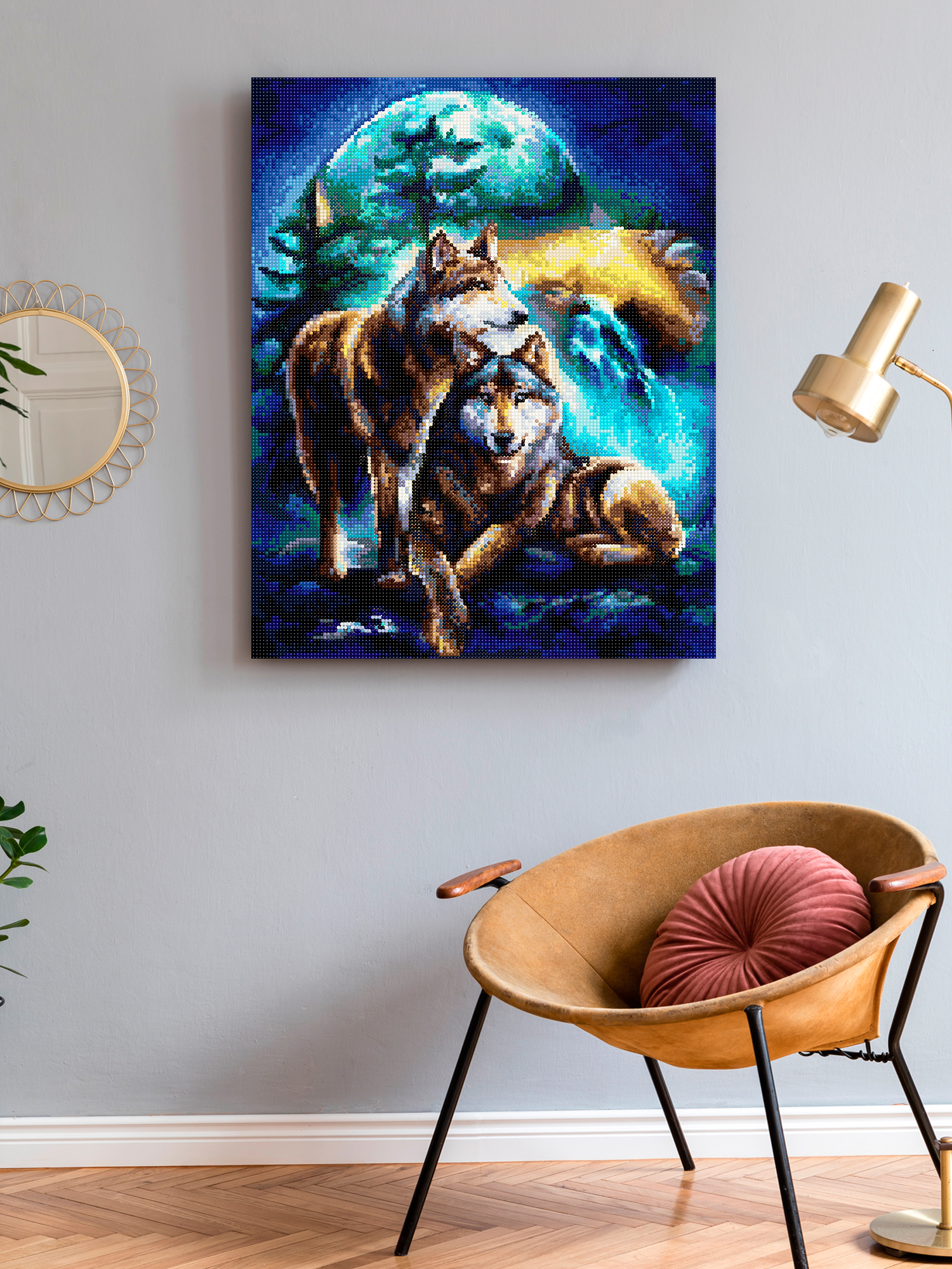 Алмазная мозаика Art on Canvas Лунная ночь в ассортименте - фото 3