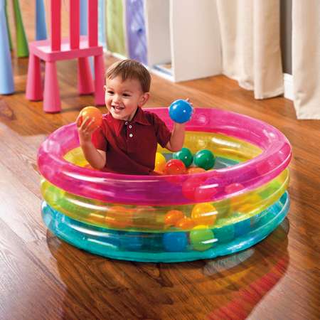 Игровой бассейн Intex Игровой бассейн Радуга с мячами 50шт