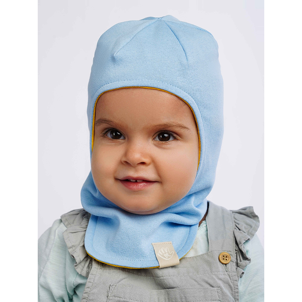 Шапка-шлем ПриКиндер U-A_221079 Цвет: Желтый/голубой - фото 6