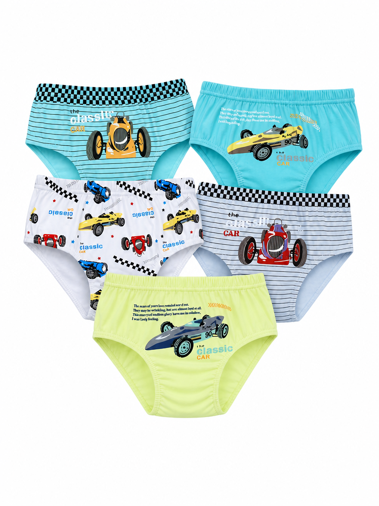Трусы 5 шт Bambooland Pantie-SportcarNEW - фото 1