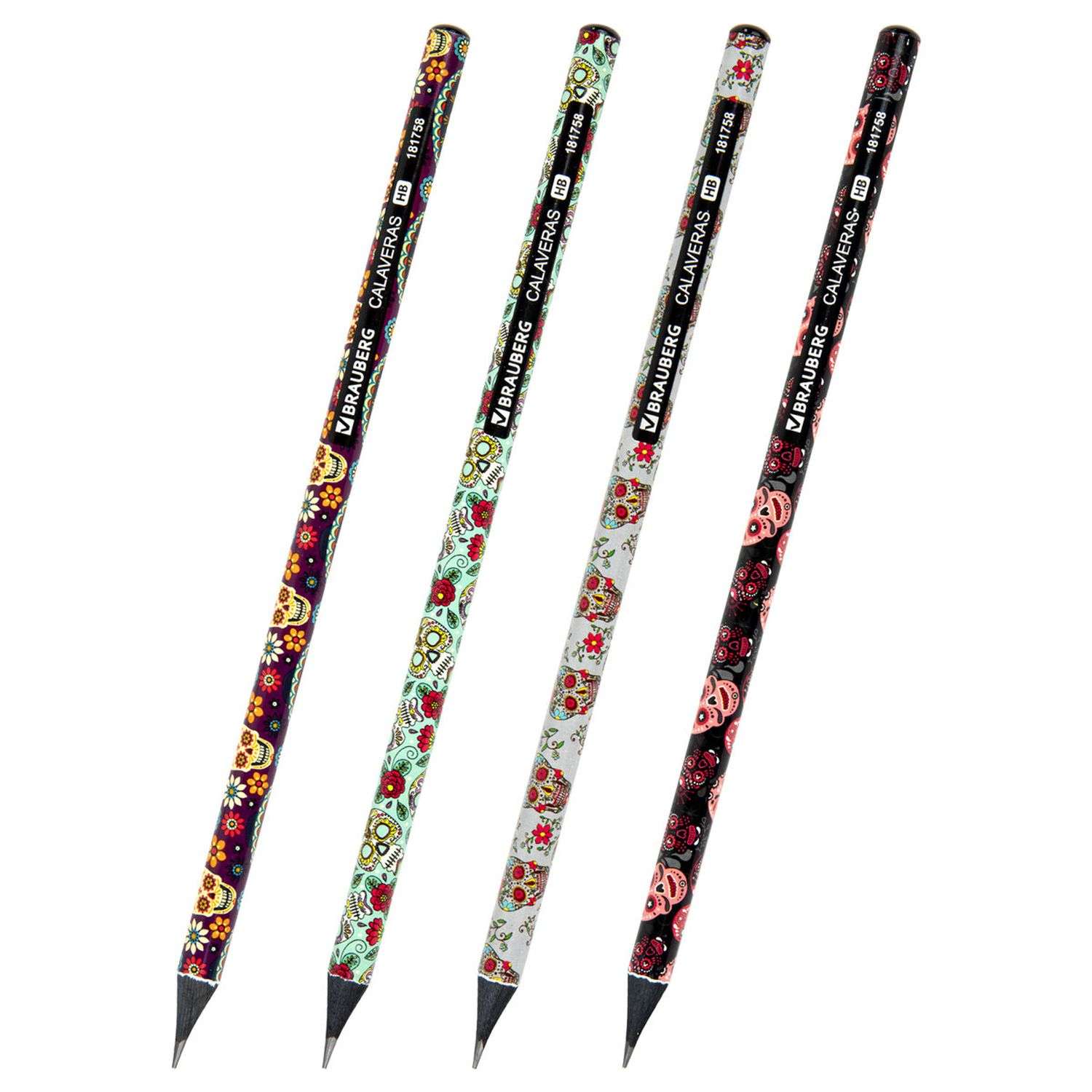 Карандаши чернографитные Brauberg 1 шт. в ассортименте - фото 1