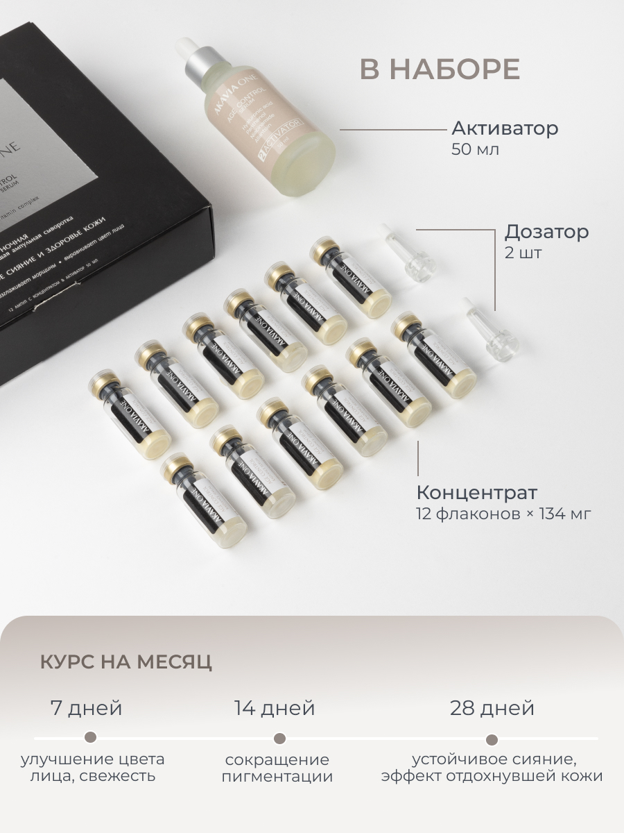 Сыворотка АКАВИЯ Для лица Ночная Сияние 1 шт. - фото 2