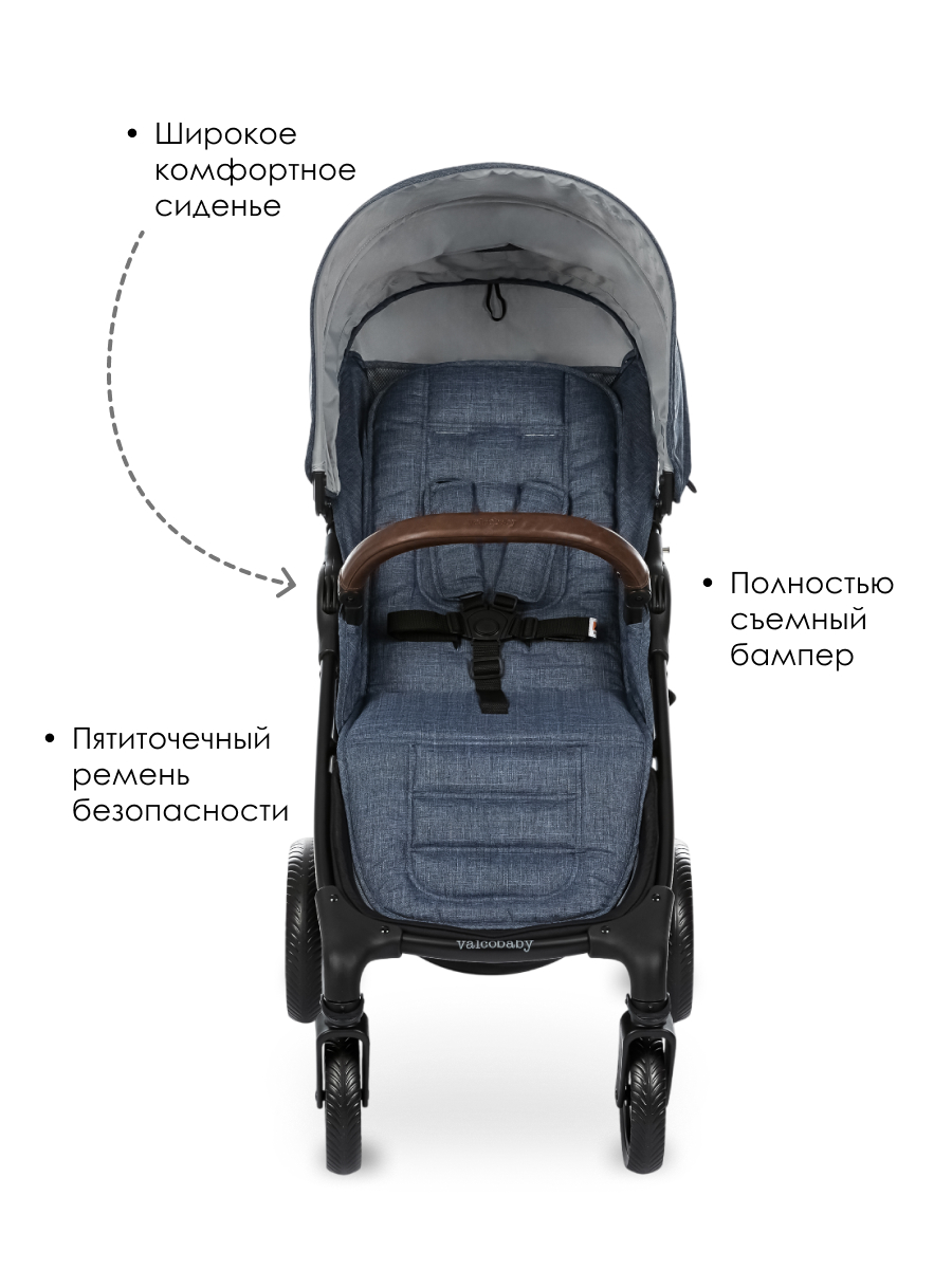 Коляска прогулочная Valco baby Snap 4 синий - фото 5