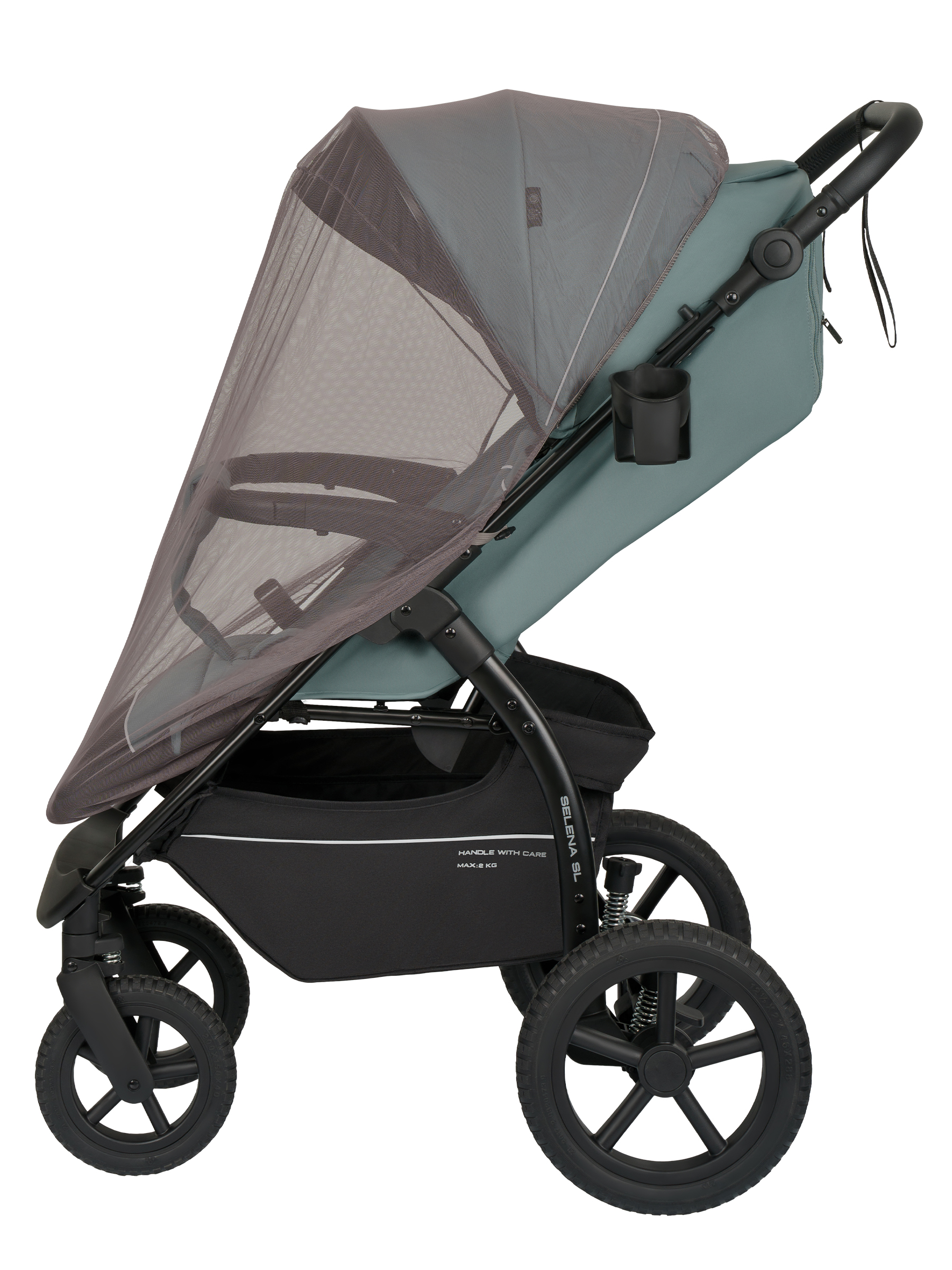 Коляска прогулочная JOVOLA Selena SL, всесезонная зеленый - фото 28