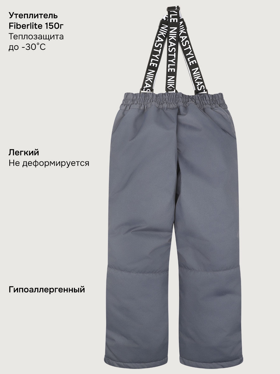 Брюки NIKASTYLE п2з6125 серый - фото 7