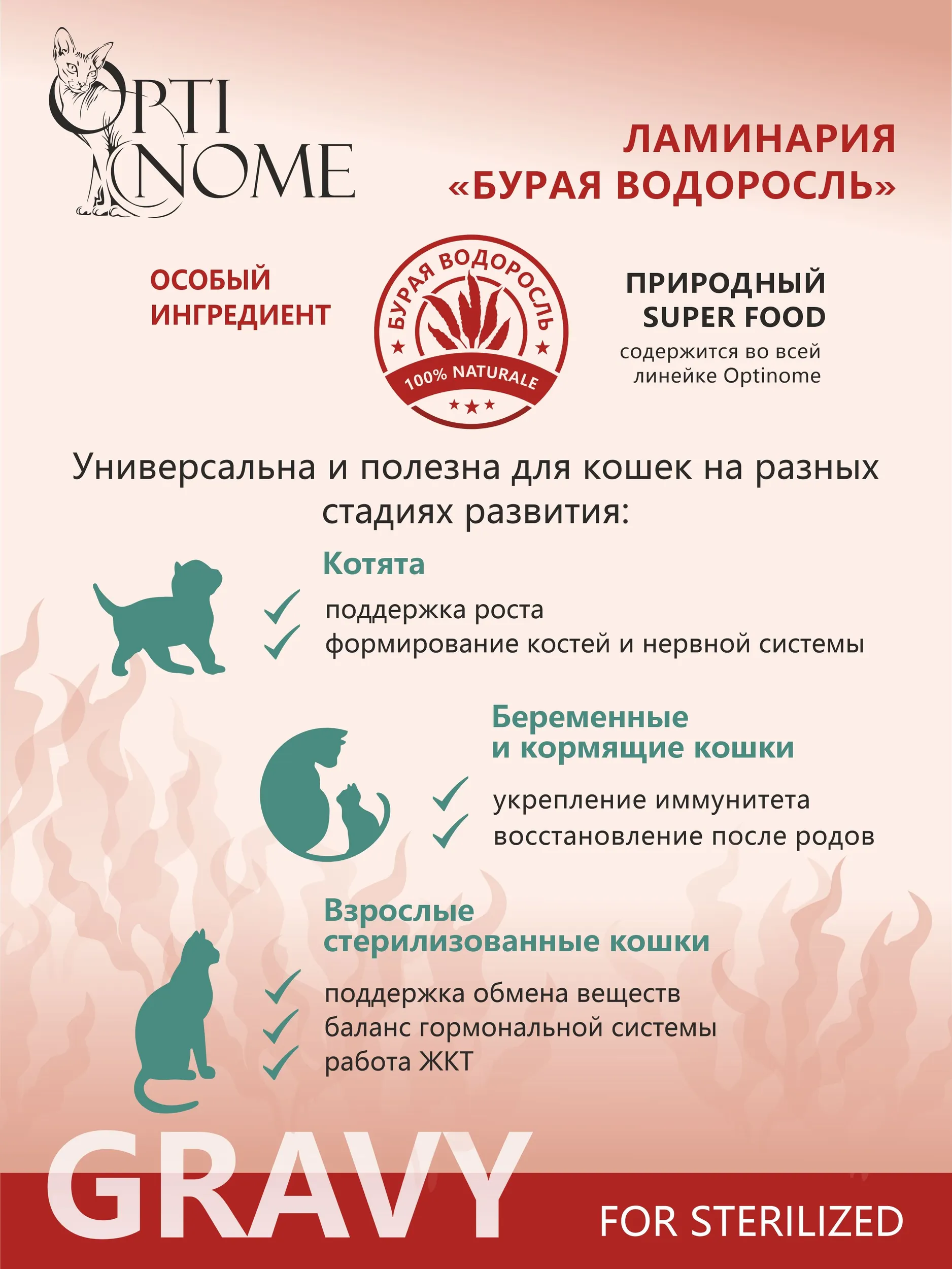Корм влажный Optinom для стерилизованных кошек и кастрированных котов с кроликом и цукини 28шт. - фото 6