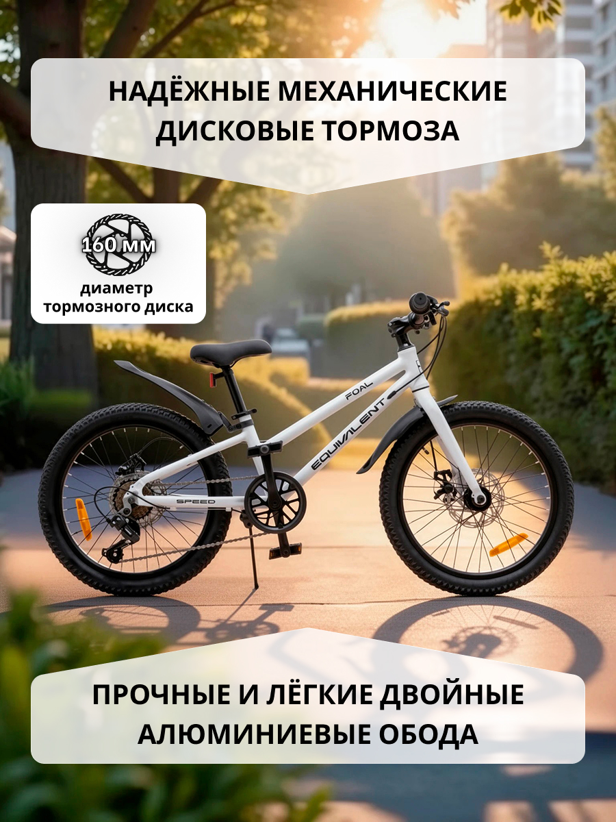 Двухколесный велосипед EQUIVALENT 20 дюймов - фото 5