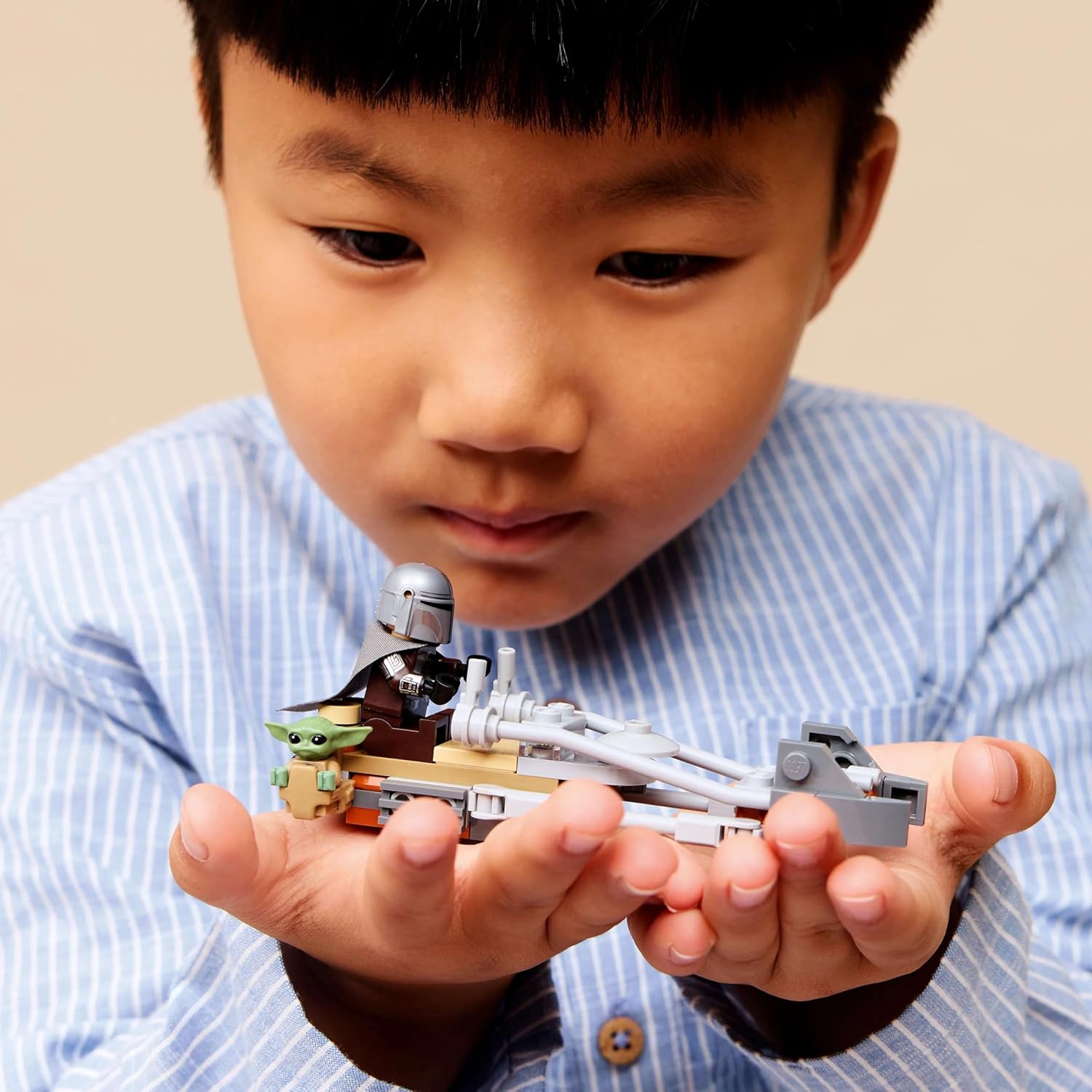 Конструктор LEGO Star Wars Мандалорец и спидер-байк 58 дет. - фото 8