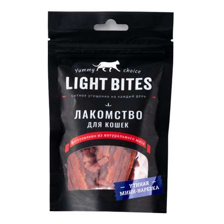 Лакомства для кошек LIGHT BITES 45г Утиная мини нарезка LB016