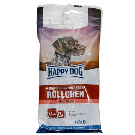 Лакомство для собак Happy Dog Колбаса с рубцом 120г