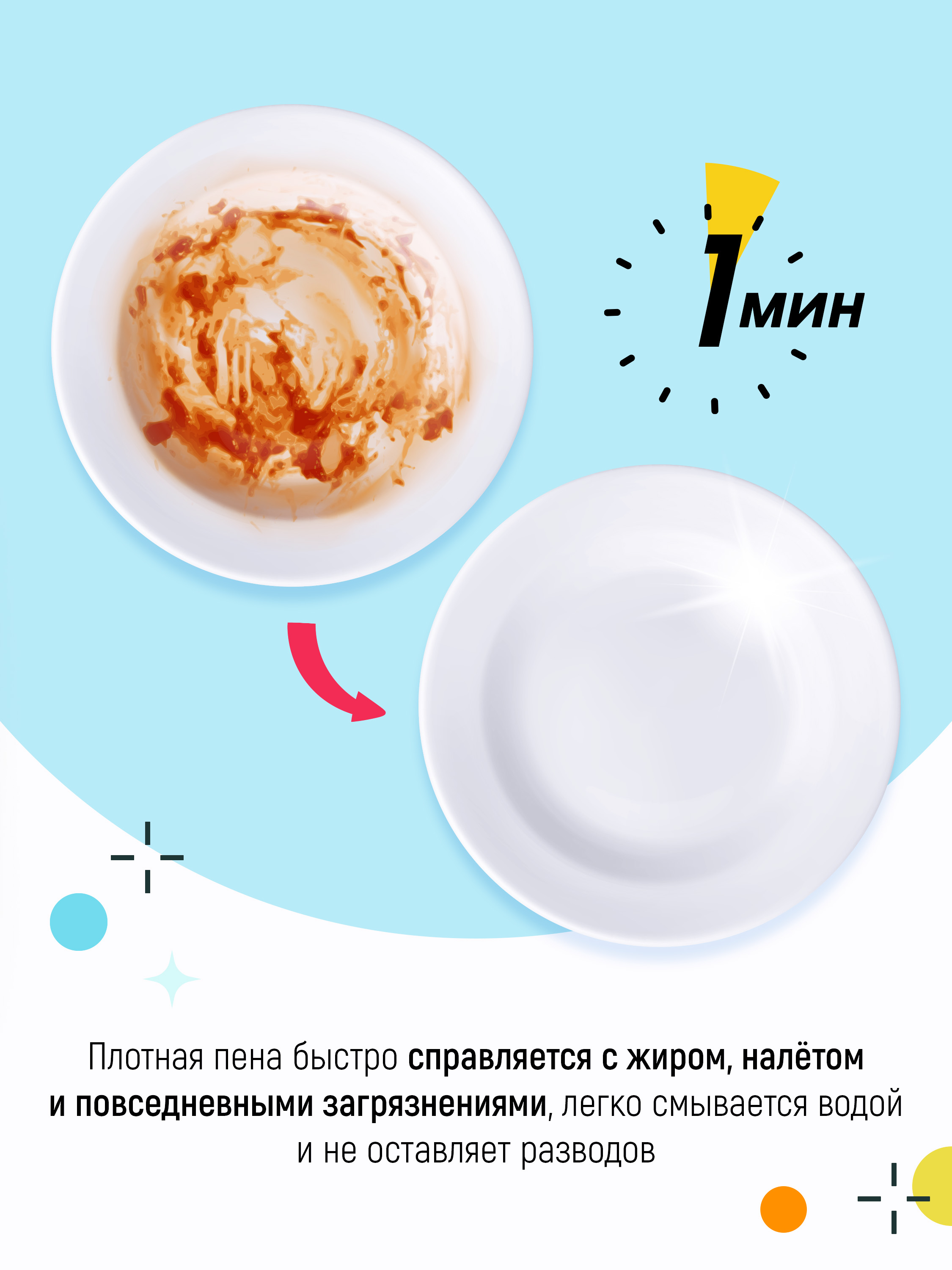 Средство для мытья посуды FUNS 720 г - фото 3