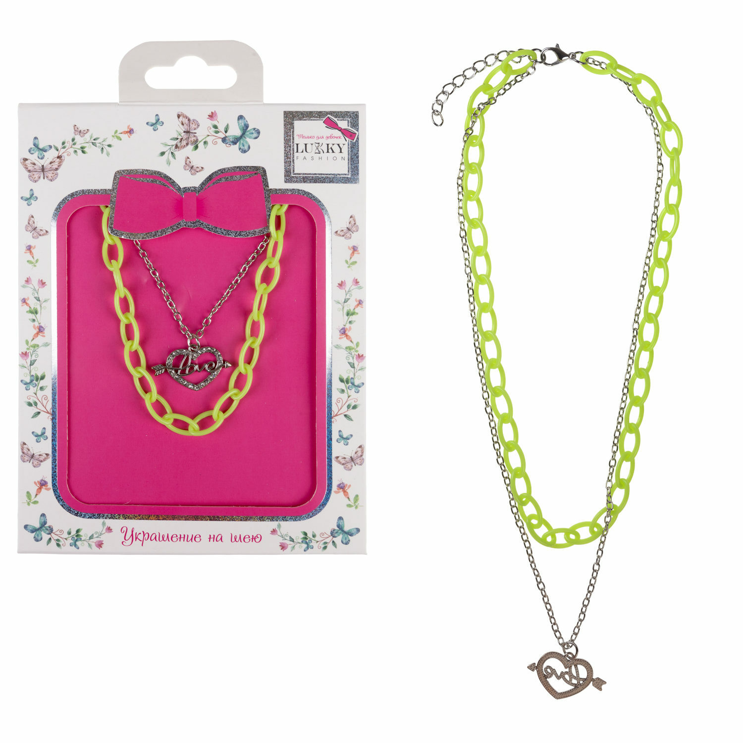 Подвеска LUKKY Сердце 1 шт. - фото 3