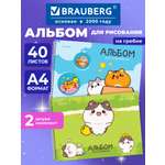 Альбом Brauberg А4 40 лист. 2 шт.