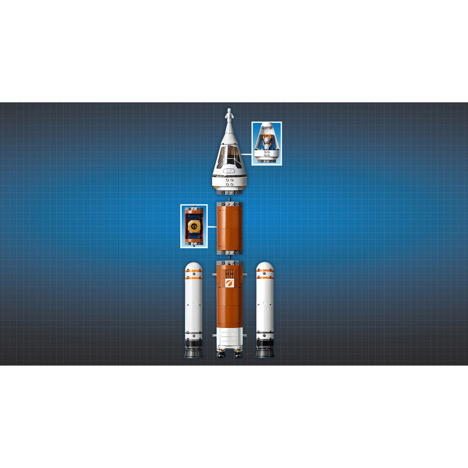 Конструктор LEGO City Space Port Ракета 837 дет. - фото 8