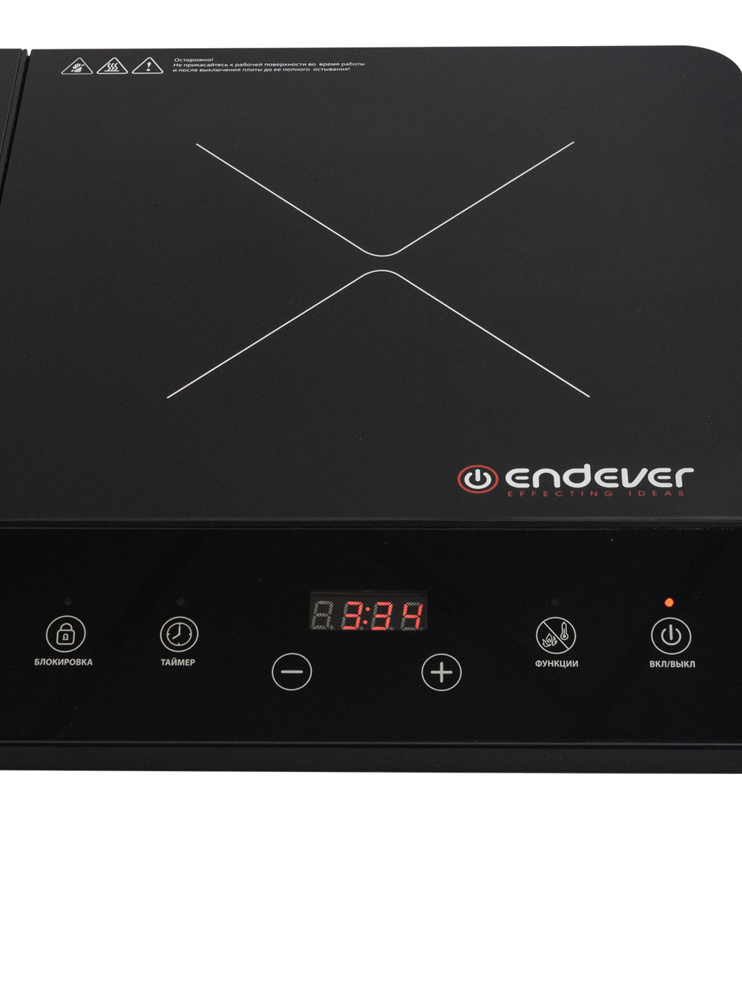 Плитка электрическая индукционного типа ENDEVER Skyline IP-74 4000 Вт 8 режимов Черный хрусталь - фото 5