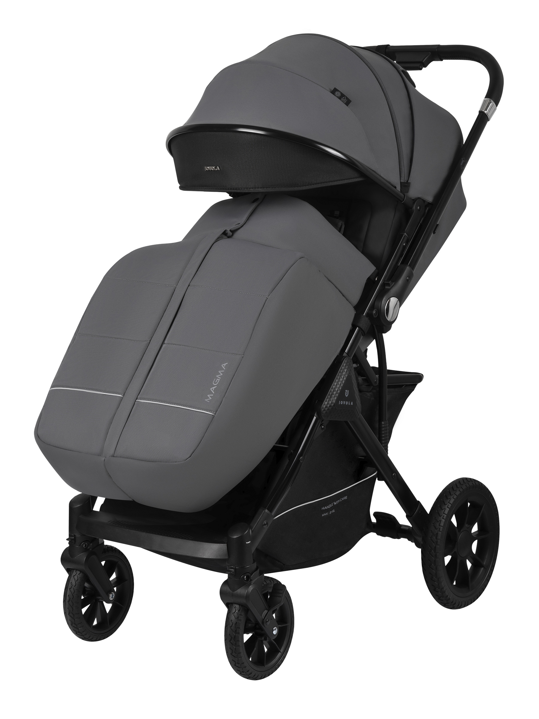 Коляска прогулочная JOVOLA Magma Plus темно-серый - фото 15