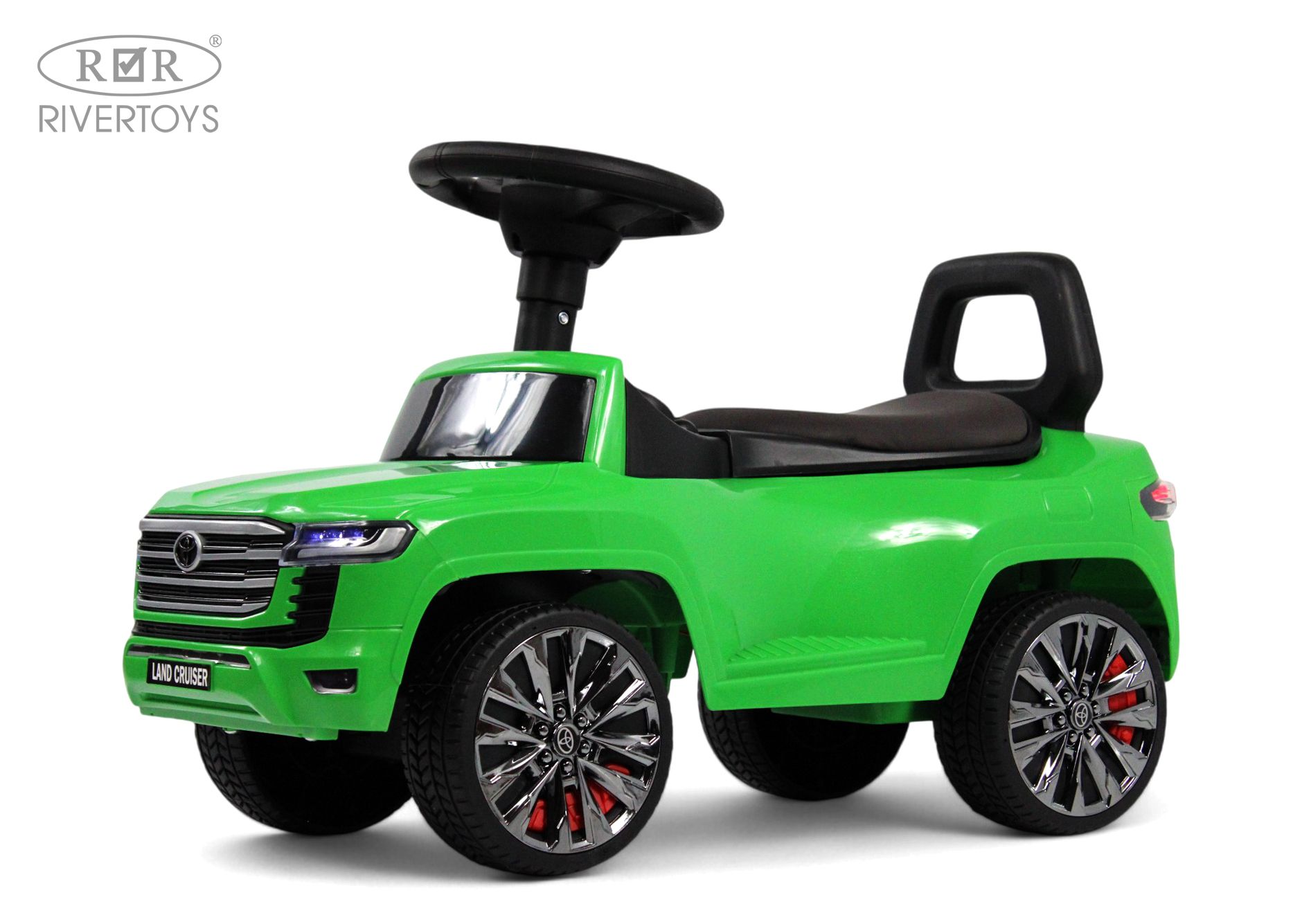 Каталка RIVERTOYS Z002ZZ-D-GREEN зеленый - фото 3