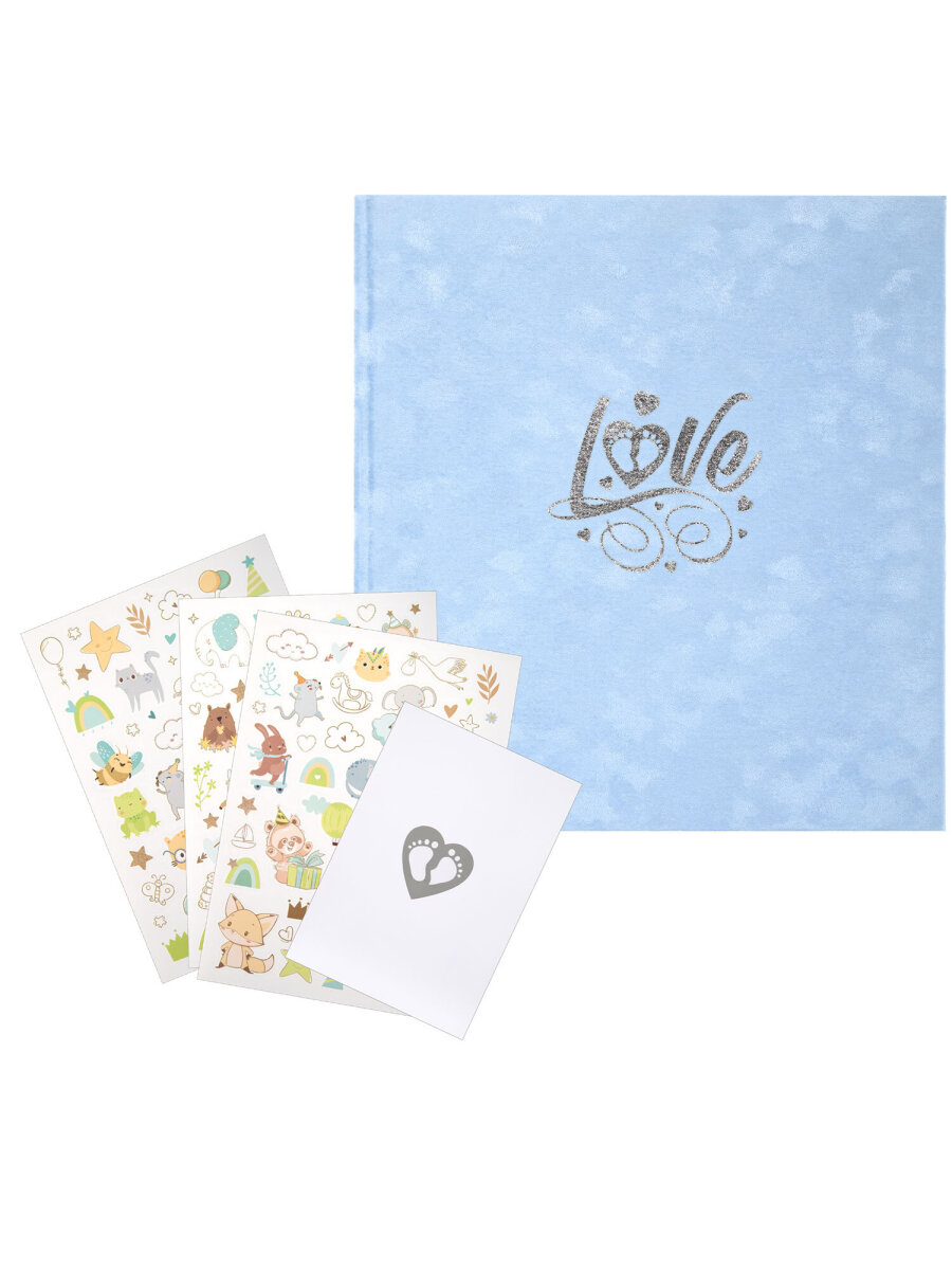 Фотоальбом анкета Brauberg детский семейный для новорожденных с наклейками - фото 21