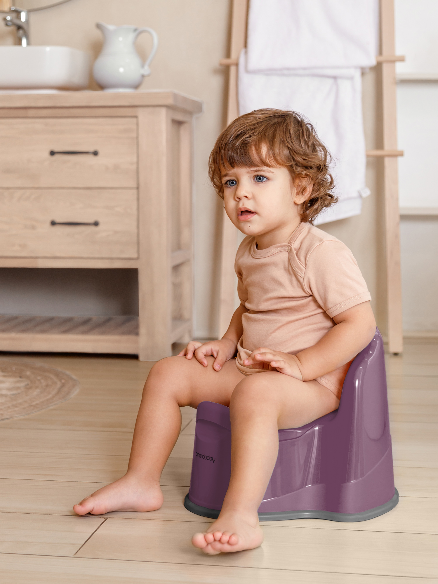 Горшок Amarobaby Ergonomic фиолетовый - фото 7