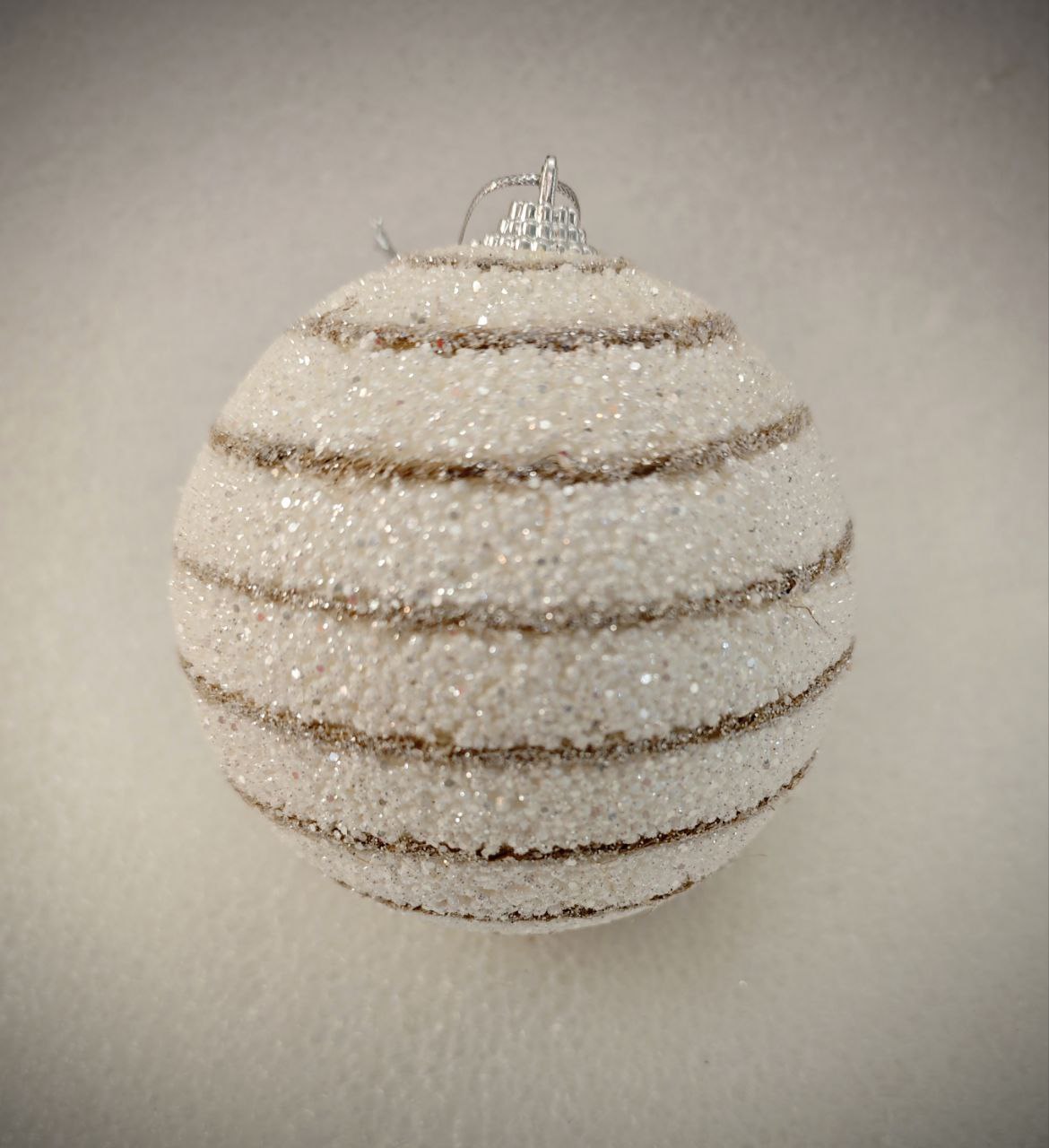 Украшение ёлочное Магия праздника Шар кристалл с горизонтальной полоской - фото 1