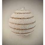 Украшение ёлочное Магия праздника Шар кристалл с горизонтальной полоской