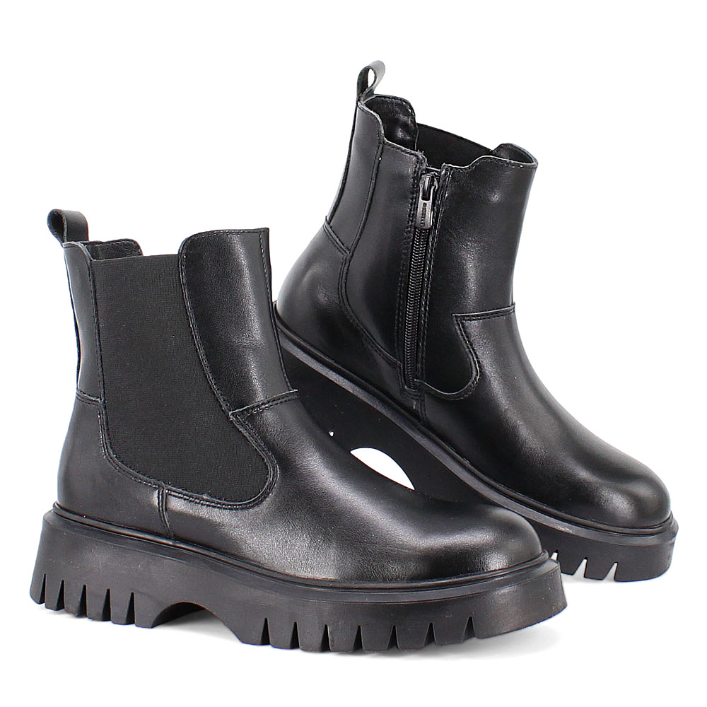 Ботинки Обувь ЛЕЛЬ м 4-2153 Ботинки школьные (черный) - фото 1