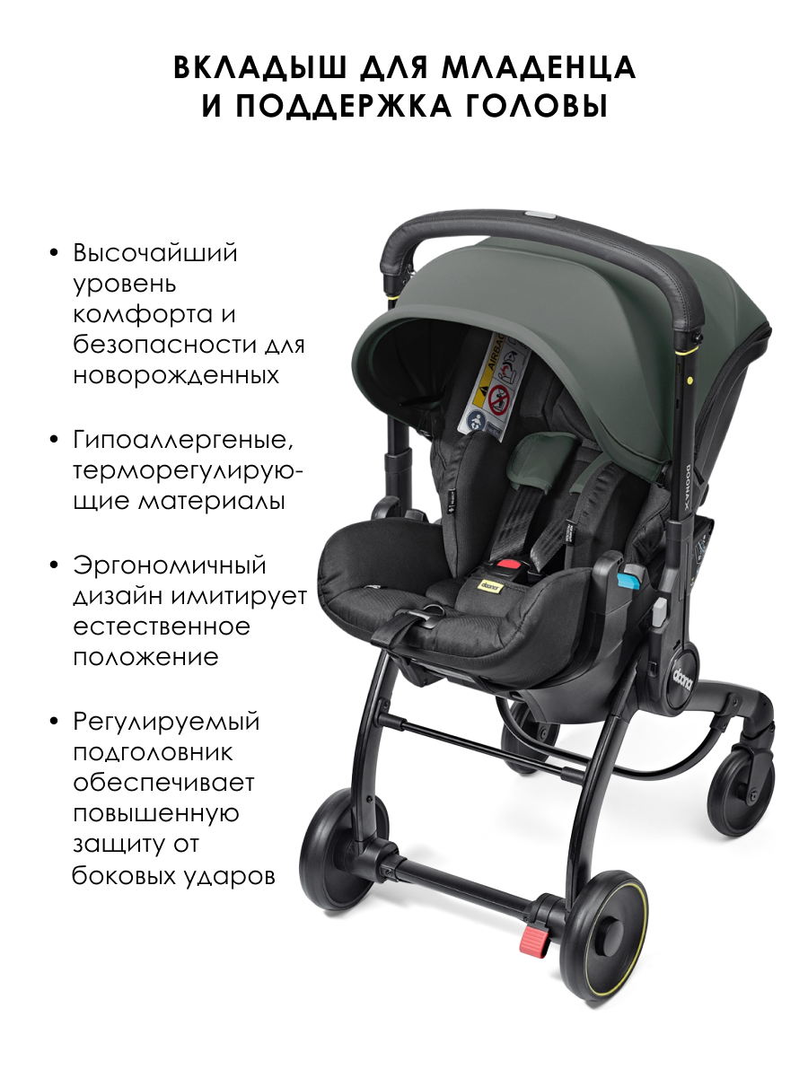 Автокресло Doona Doona X, цвет: Slate Green Isofix 0 (0 -13 кг) серый - фото 4