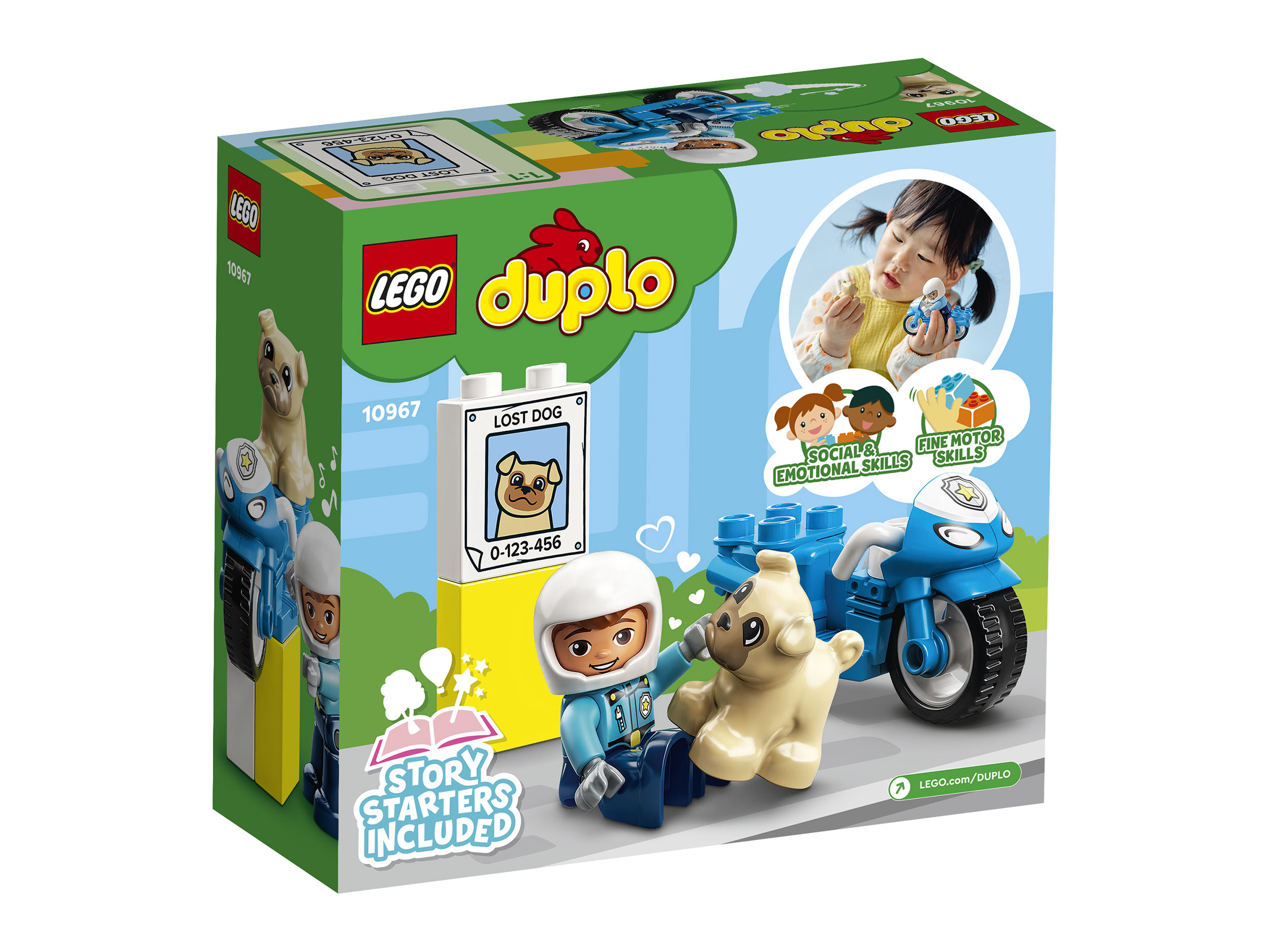 Конструктор LEGO DUPLO Town Полицейский мотоцикл 5 дет. - фото 6
