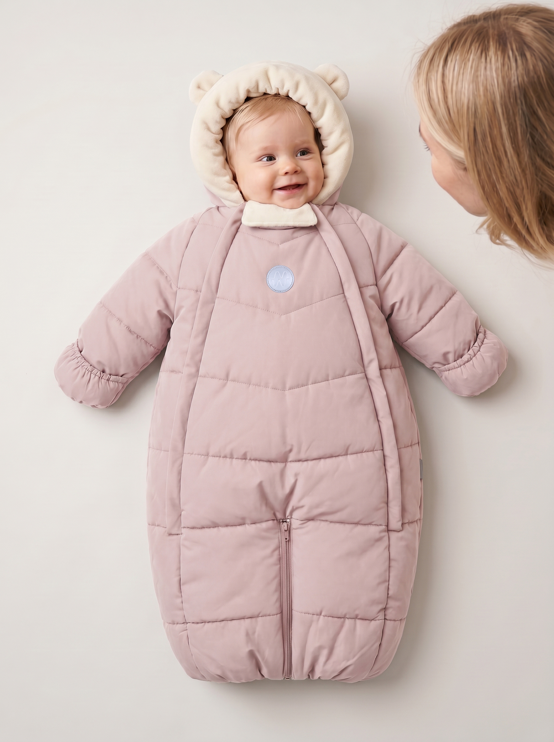 Комбинезон NIKASTYLE 8з0126 пудра - фото 7