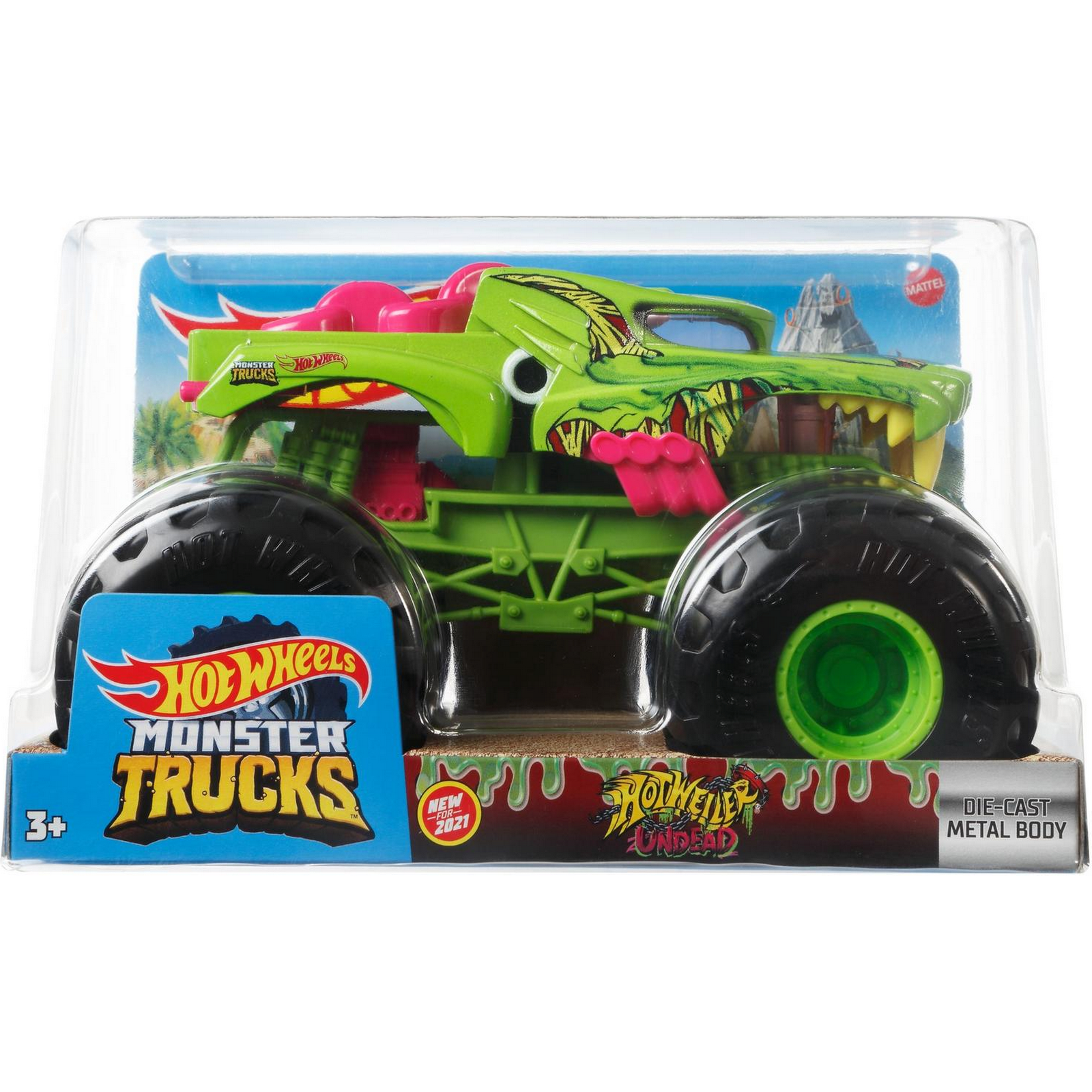 Автомобиль Hot Wheels Monster Tracks 1:24 FYJ83/GTJ39 - фото 2