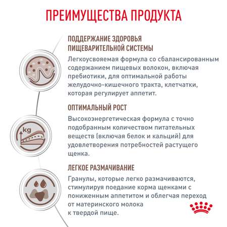 Корм для щенков ROYAL CANIN Gastro Intestinal Junior GIJ29 при нарушении пищеварения 2.5кг