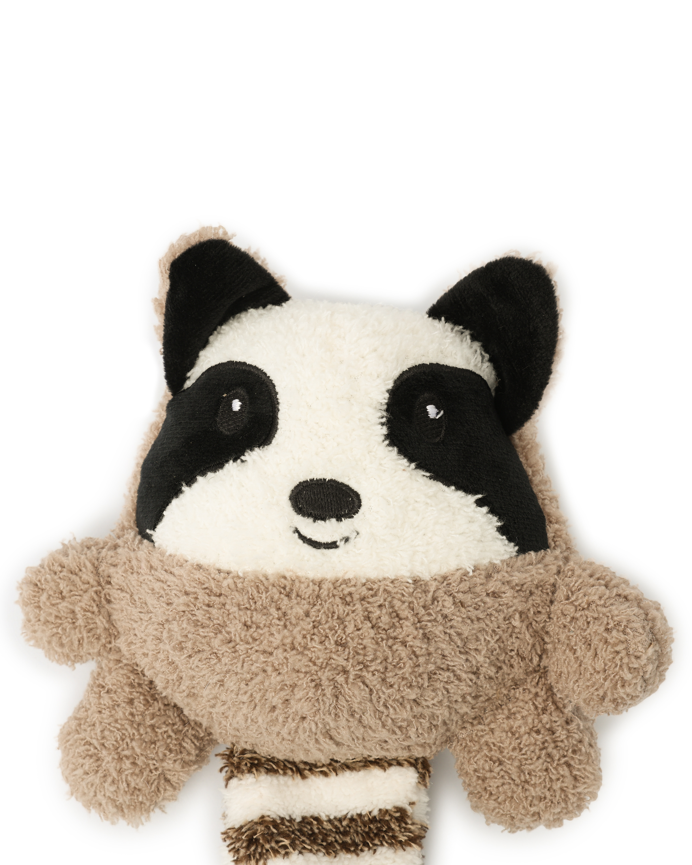 Игрушка для собак Barbaks Енот-Федосей длинный хвост мягкий с пищалкой шуршит 48см - фото 4