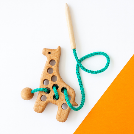 Игрушка Mag Wood шнуровка Жираф