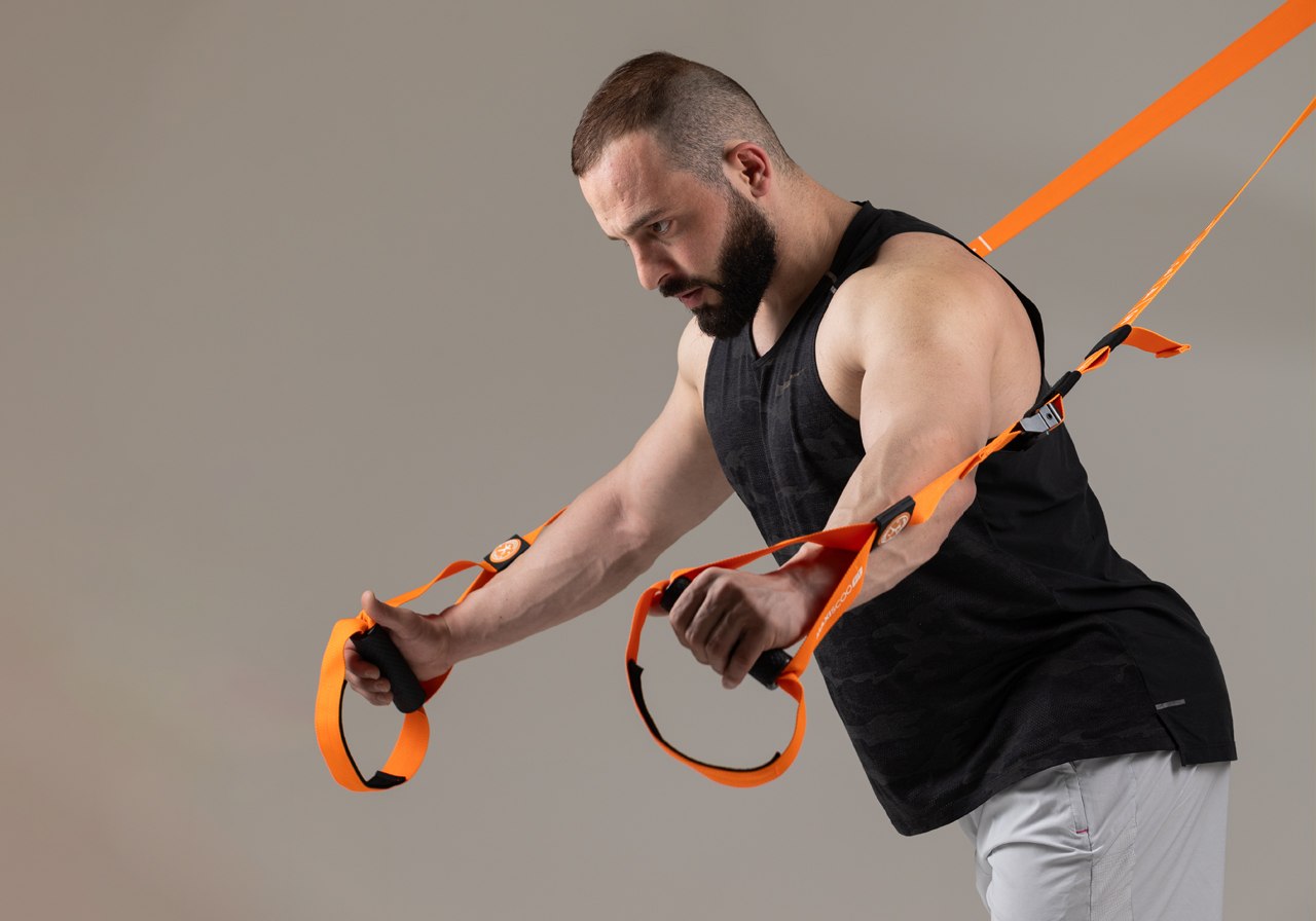 Петли для функционального тренинга MAXISCOO FIT, оранжевые - фото 3