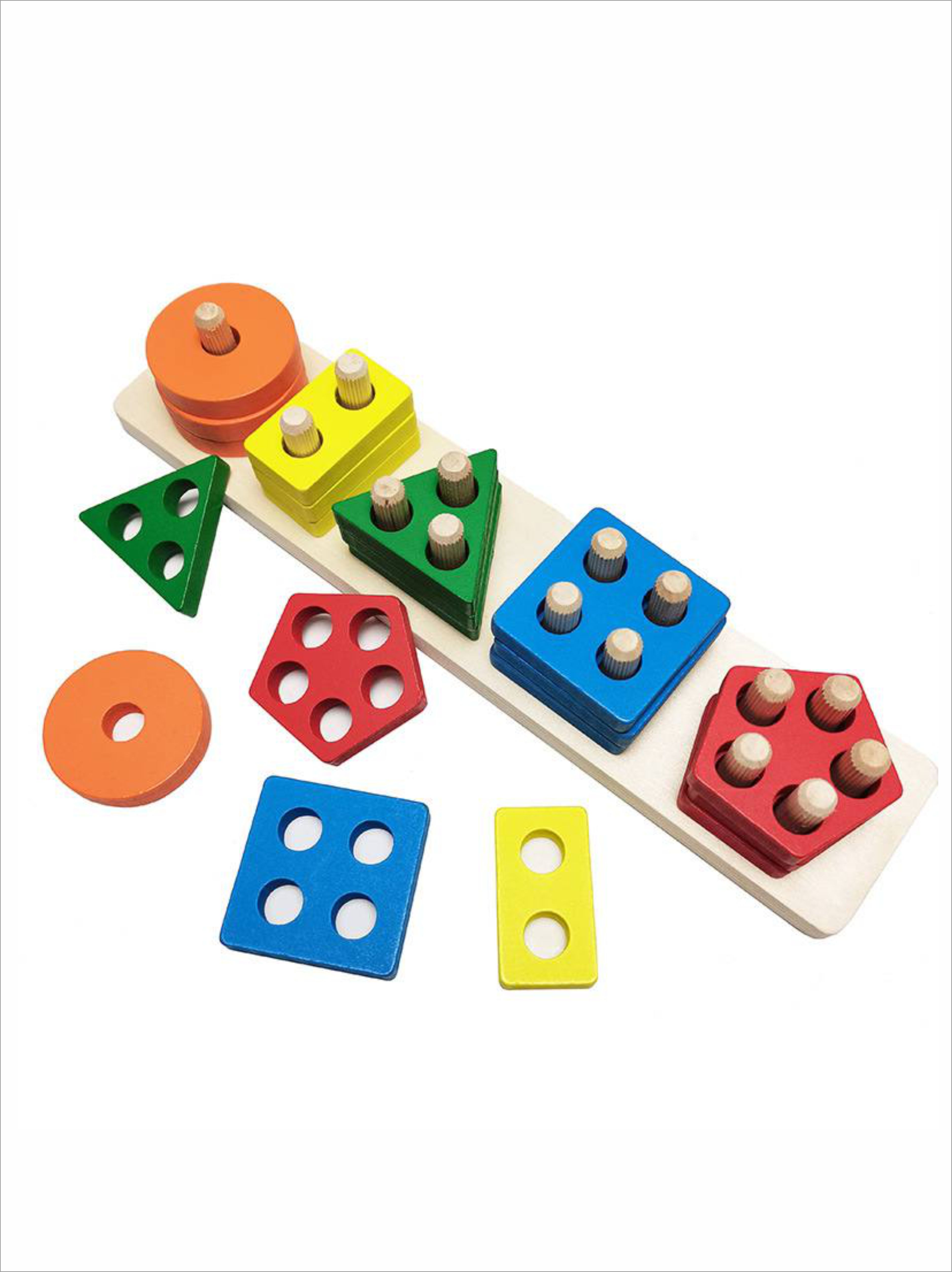 Игрушка AUKKA сортер Геометрик Монтессори - фото 3