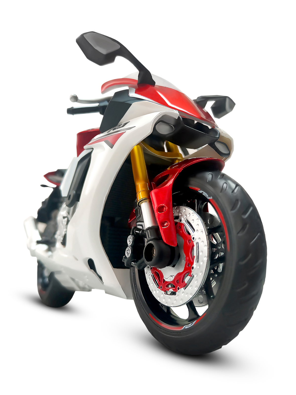 Мотоцикл АВТОпанорама Yamaha YZF R1 1:12 JB1251502 - фото 9