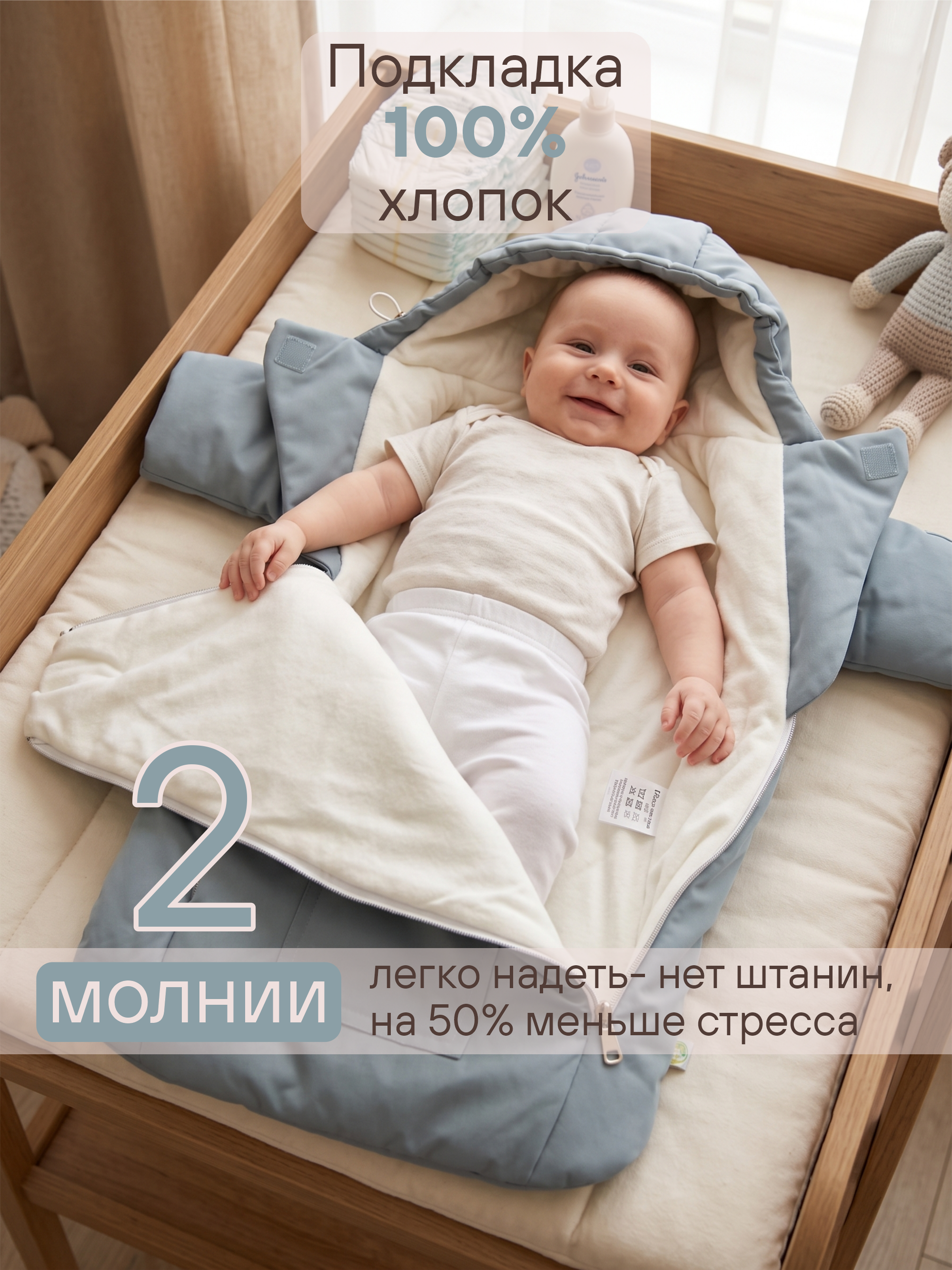 Конверт-комбинезон СОННЫЙ ГНОМИК 926/1 - фото 7