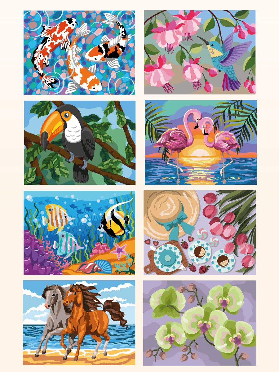 Раскраска по номерам Проф-Пресс большая Вдохновение и гармония 50 сюжетов - фото 7