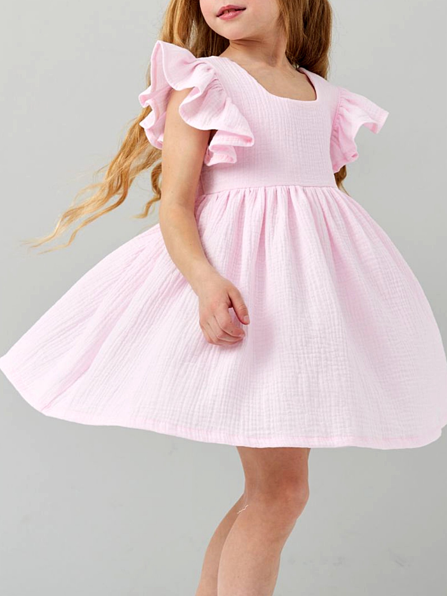 Платье Timpuh musslin pink - фото 2
