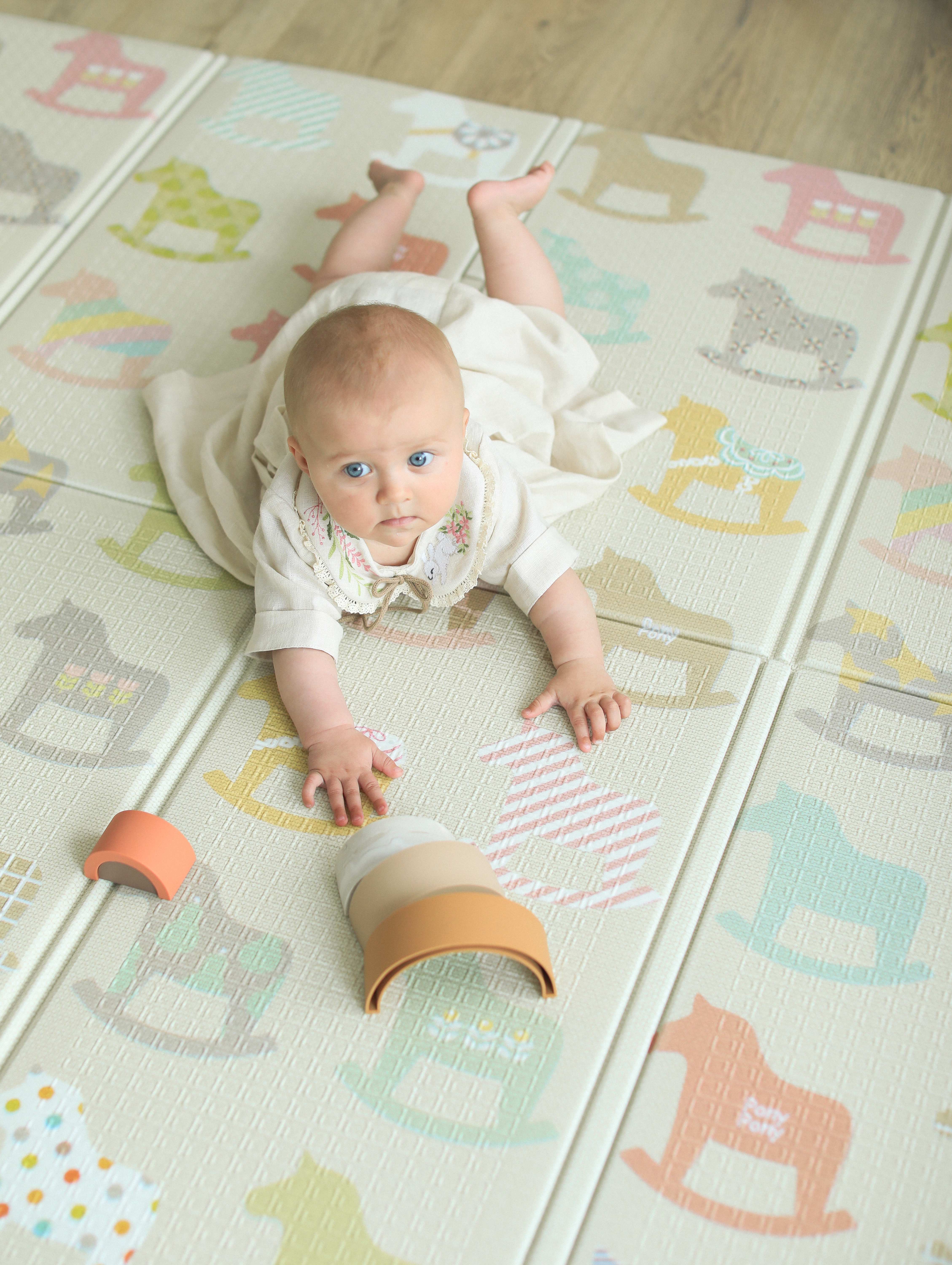 Детский складной коврик Parklon Деревянные лошадки 140 x 200 см - фото 6