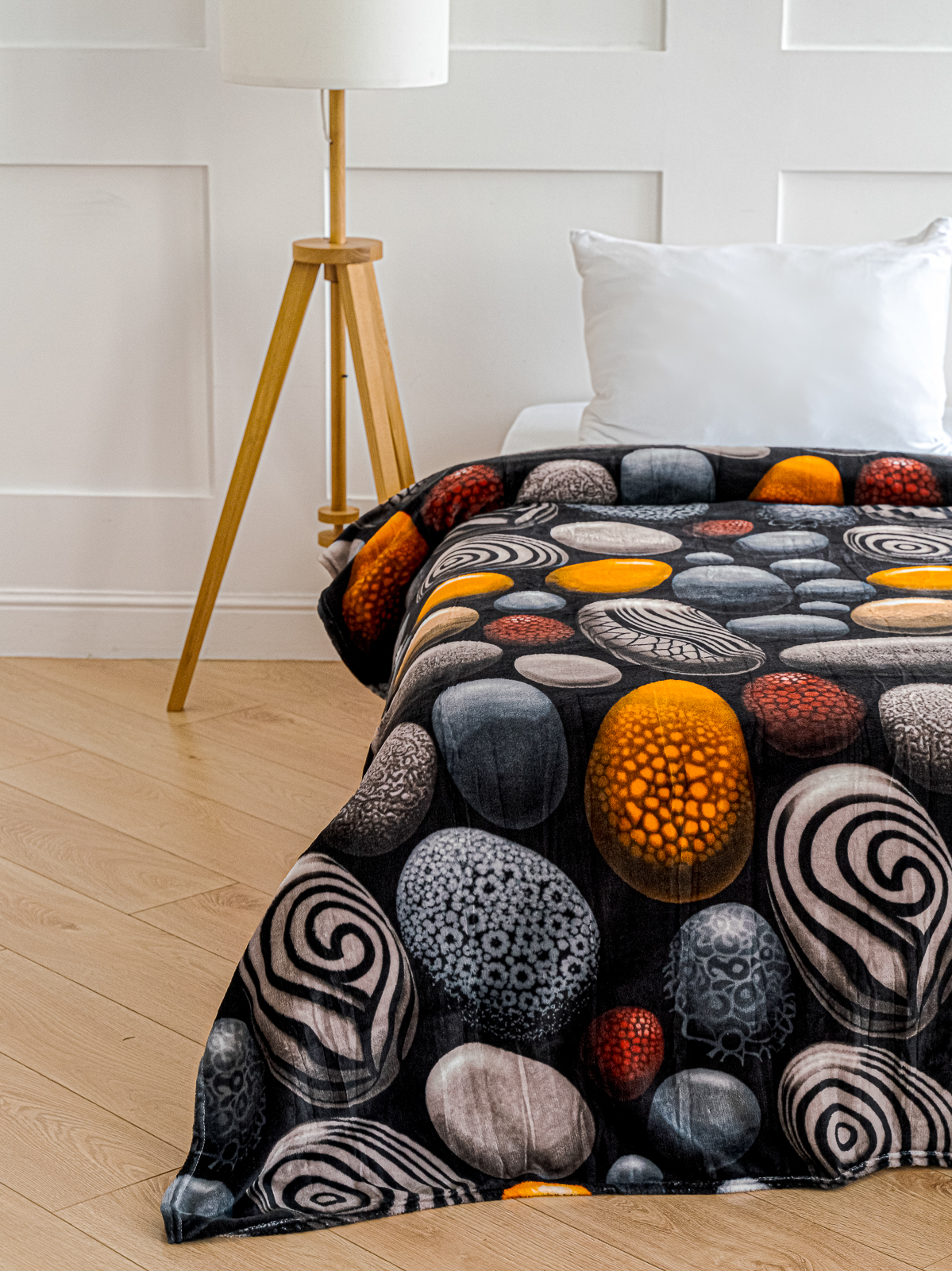 Плед PAVLine Аэро Софт Камушки 150 x 200 см велсофт - фото 8